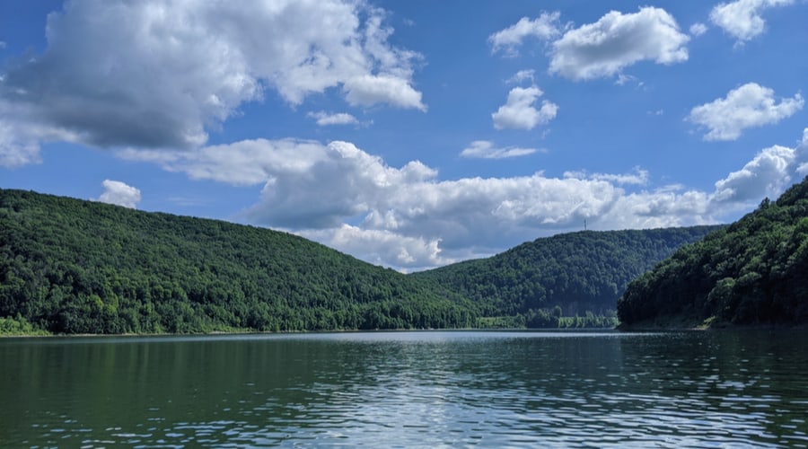 Stunning scenery in Allegheny Reservoir
