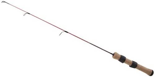 Berkley Cherrywood HD Ice Fishing Spinning Rod against a white background.