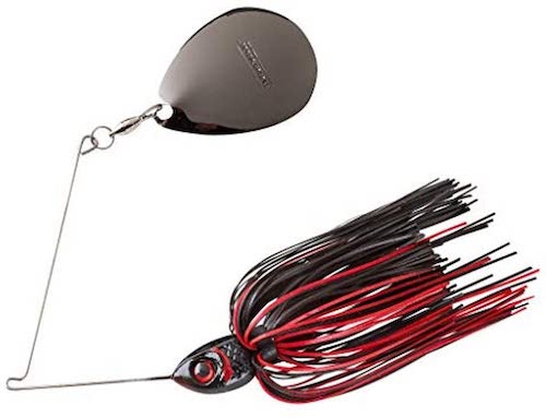 The Booyah Moontalker Spinnerbait against a white background. 